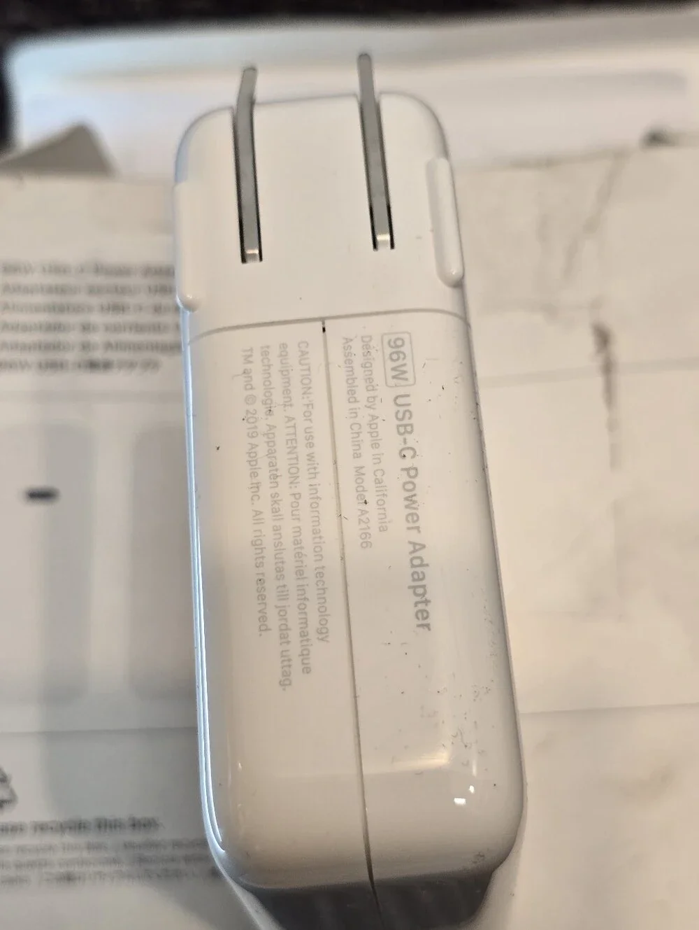 Apple USB-C 96W Power Adapter - White